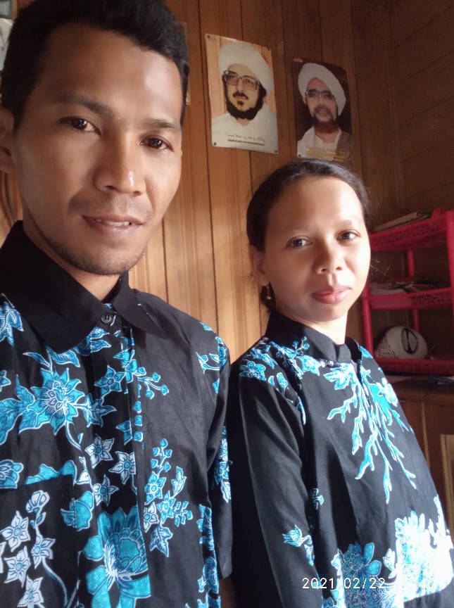 Batik Couple Keluarga - Sania Ruffle Batik Couple Ori Standar & Jumbo - Batik Pekalongan