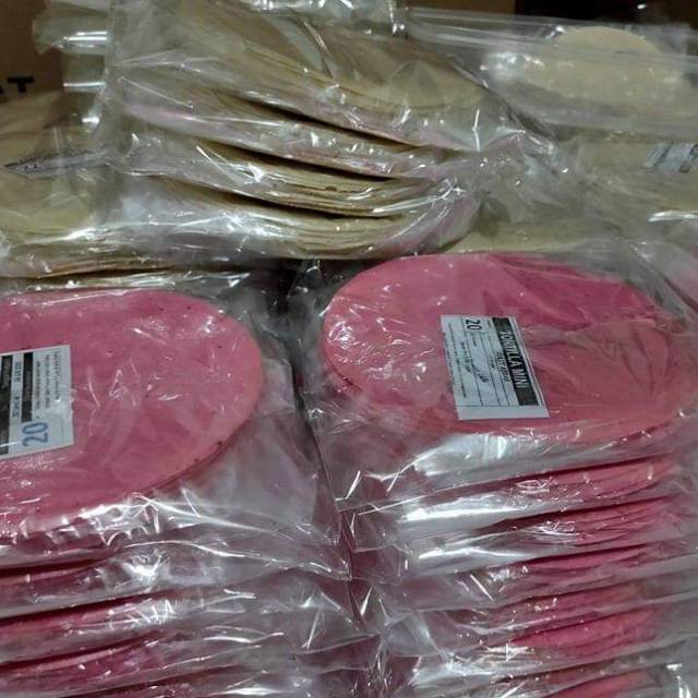 Tortilla Kulit Kebab Warna Diameter 20 cm (Dapat 3 Pack)