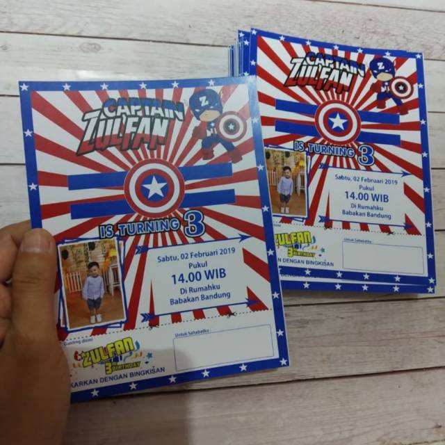 UNDANGAN ULANG TAHUN / ULTAH ANAK / CUSTOM UNDANGAN ULTAH ANAK