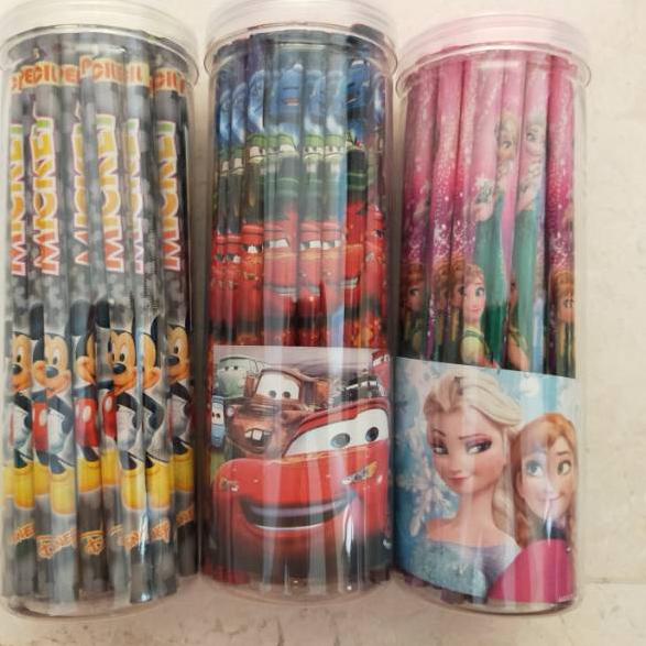 

(SPECIAL PRICE!) Pensil 2B fancy karakter tabung (50pc), pensil pot, pensil set, pencil fancy 2B