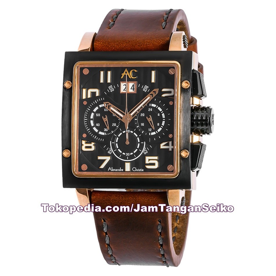 Jam Tangan Pria Alexandre Christie AC 6195 MC LBRBA Original Stainless