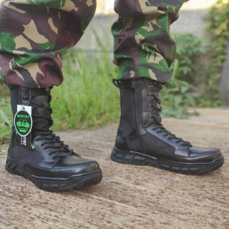 SEPATU PDL PROVOS TNI POLRI MARCHAZ KULIT SAPI ASLI SEPATU PDL PROVOS TNI POLRI SECURITY SATPAM