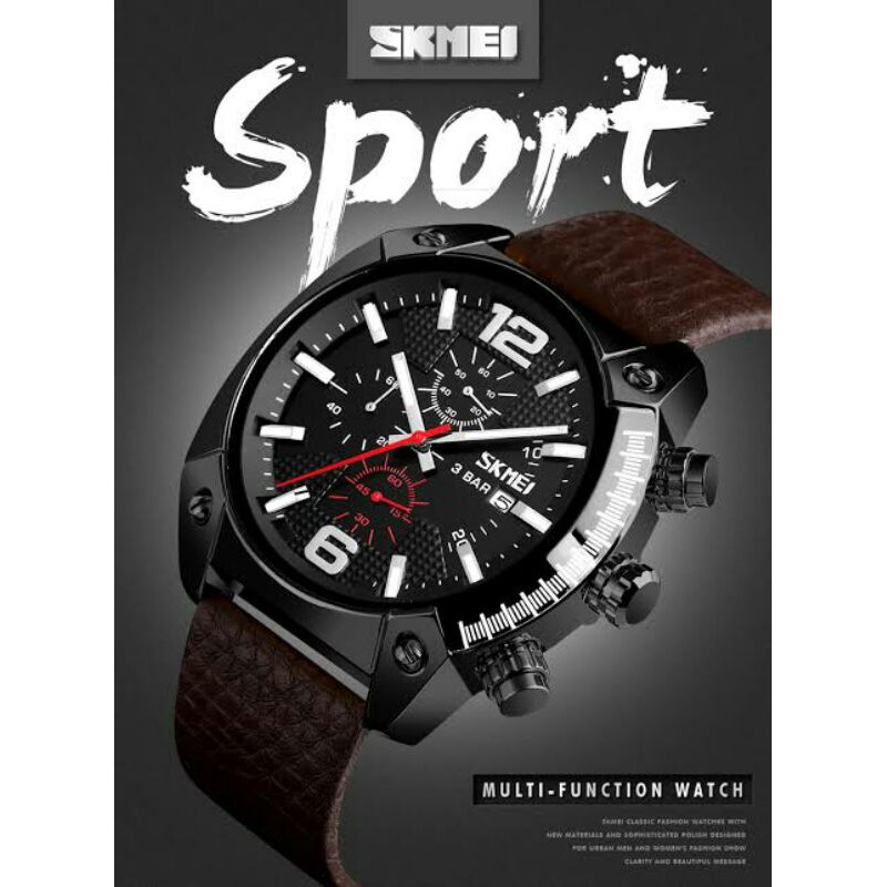 JAM TANGAN SKMEI 9190 CHRONO STOPWATCH ORIGINAL WR