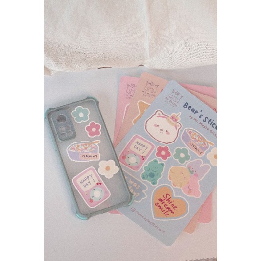 

STICKER SET stiker waterproof aesthetic estetik korea kelinci beruang lucu