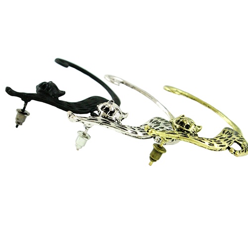 Hu Hu Hu Hu Hu Alat Bantu Pasang Kacamata♡ 1 Pasang Anting Tusuk Bentuk Kucing Gaya Vintage Punk Gothic Untuk Wanita