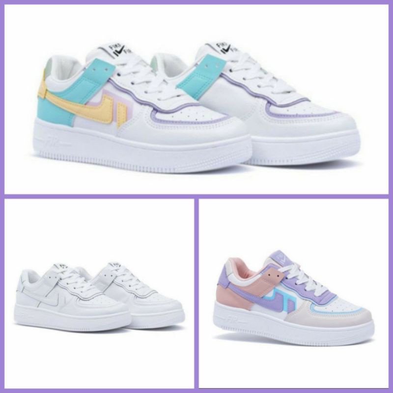 Terbaru Korean style Sepatu Korea import Sepatu wanita putih sneakers casual sport 37-40