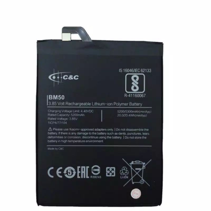 BATERAI BATRE BATTERY XIAOMI MI MAX 2 BM50 MERK C&amp;C