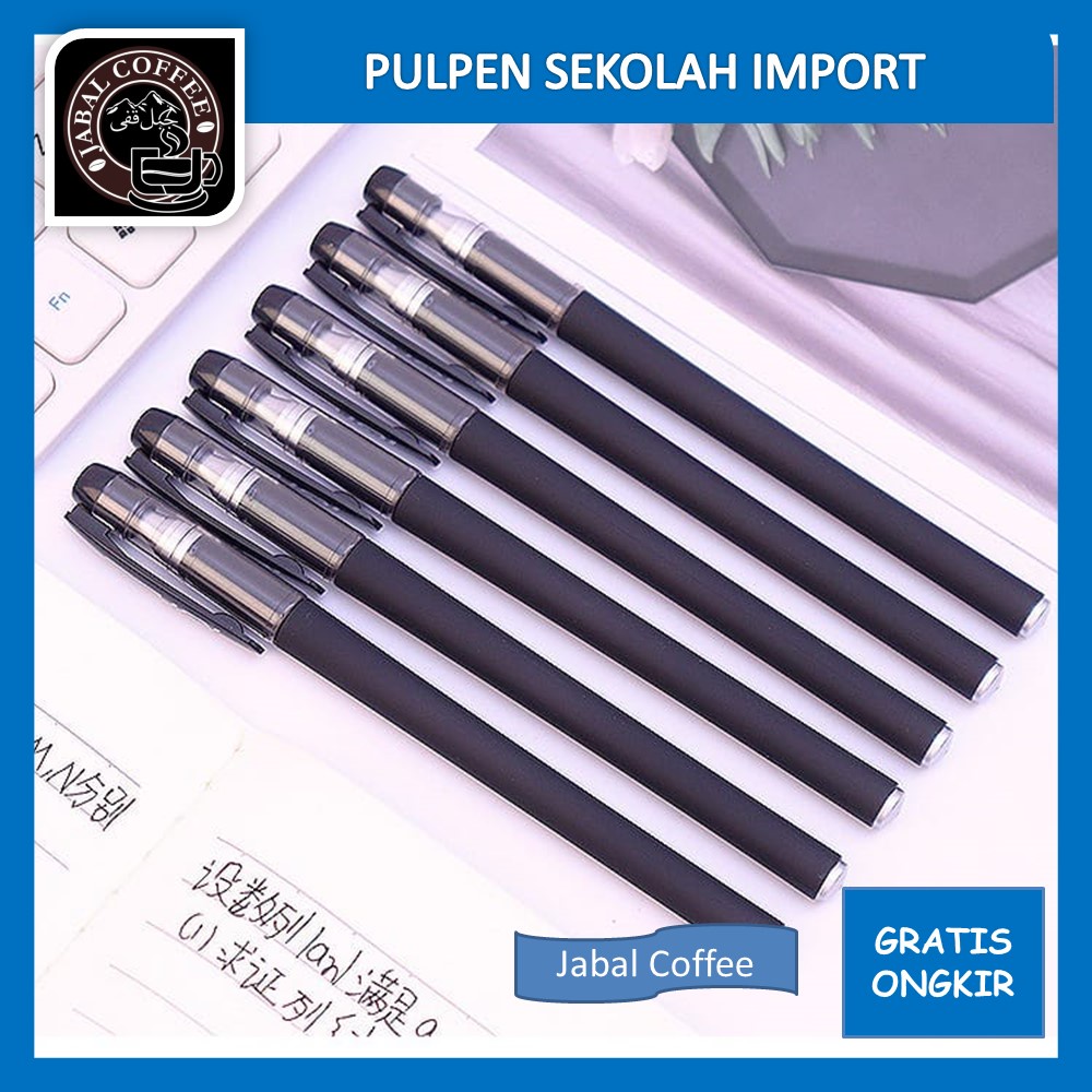 Alat Tulis Kantor / Pulpen Sekolah Import / Pena Elegant Premium / Bolpoin Hitam