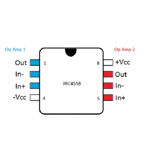 JRC 4558 NJM4558D JRC4558D 4558 SMD 4558D Operational Amplifier