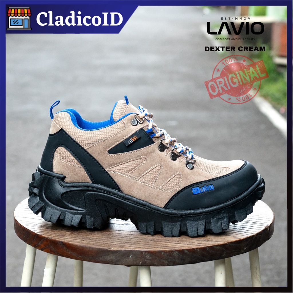 Sepatu Safety Proyek Gunung Hiking Touring Lavio Dexter Outdoor Ujung Besi Pria Terlaris