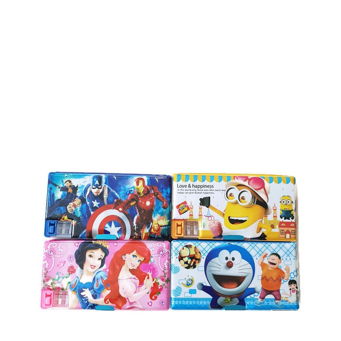 

PROMO CUCI GUDANG BUY 2 GET 1 Kotak pensil Magnet karakter Doraemon Minions Avengers Princess