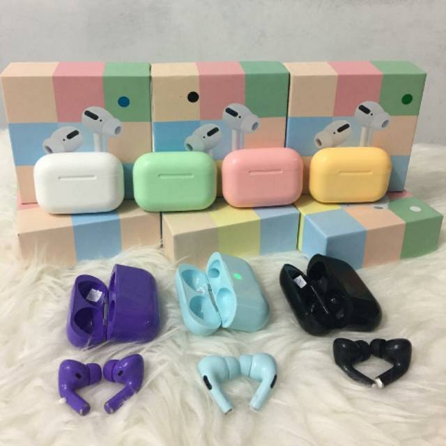 Handsfree Earphone Bluetooth TWS Ap3 Pro/ipods 3 Macaroon Wirelless