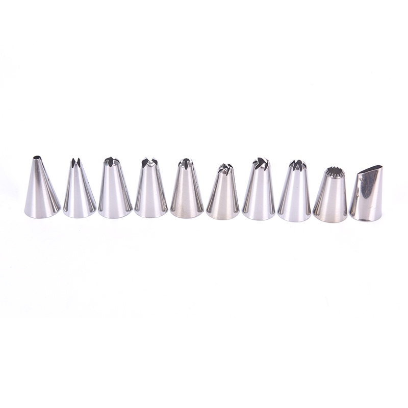 18pcs / Set Nozzle Piping Icing Untuk Alat Baking