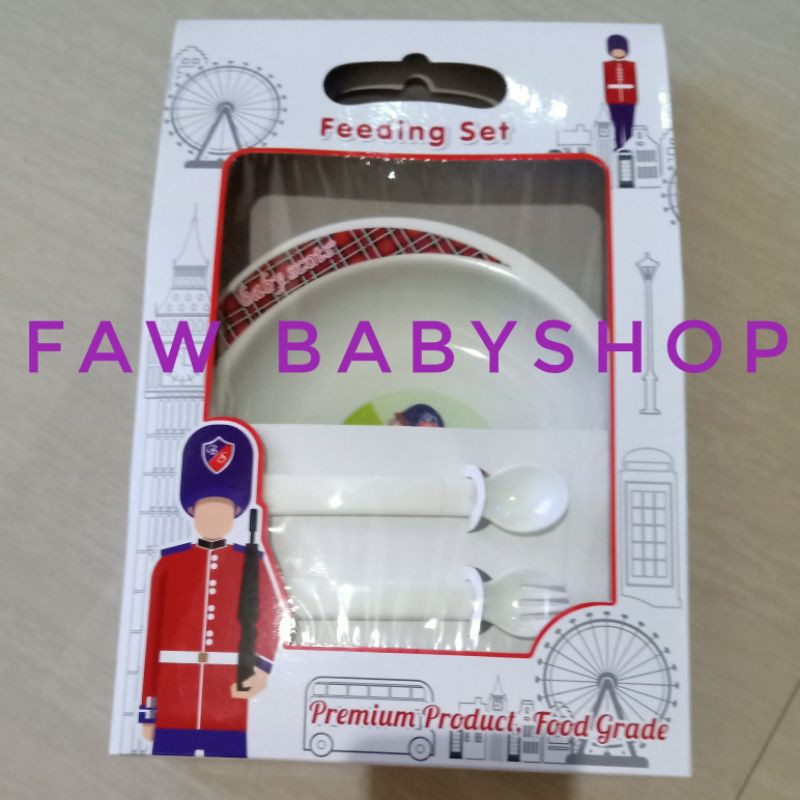 BABY SCOTS FEEDING SET Perlengkapan Makan Bayi / Kado Bayi / SetTempat Makan Bayi