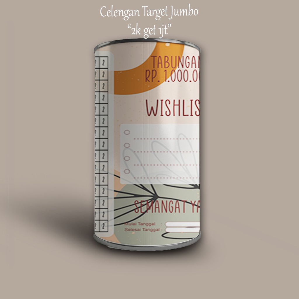 CelenganTarget Jumbo 2k Target 1jt Celengan Target Murah Celengan Target Buka Tutup Celengan Viral