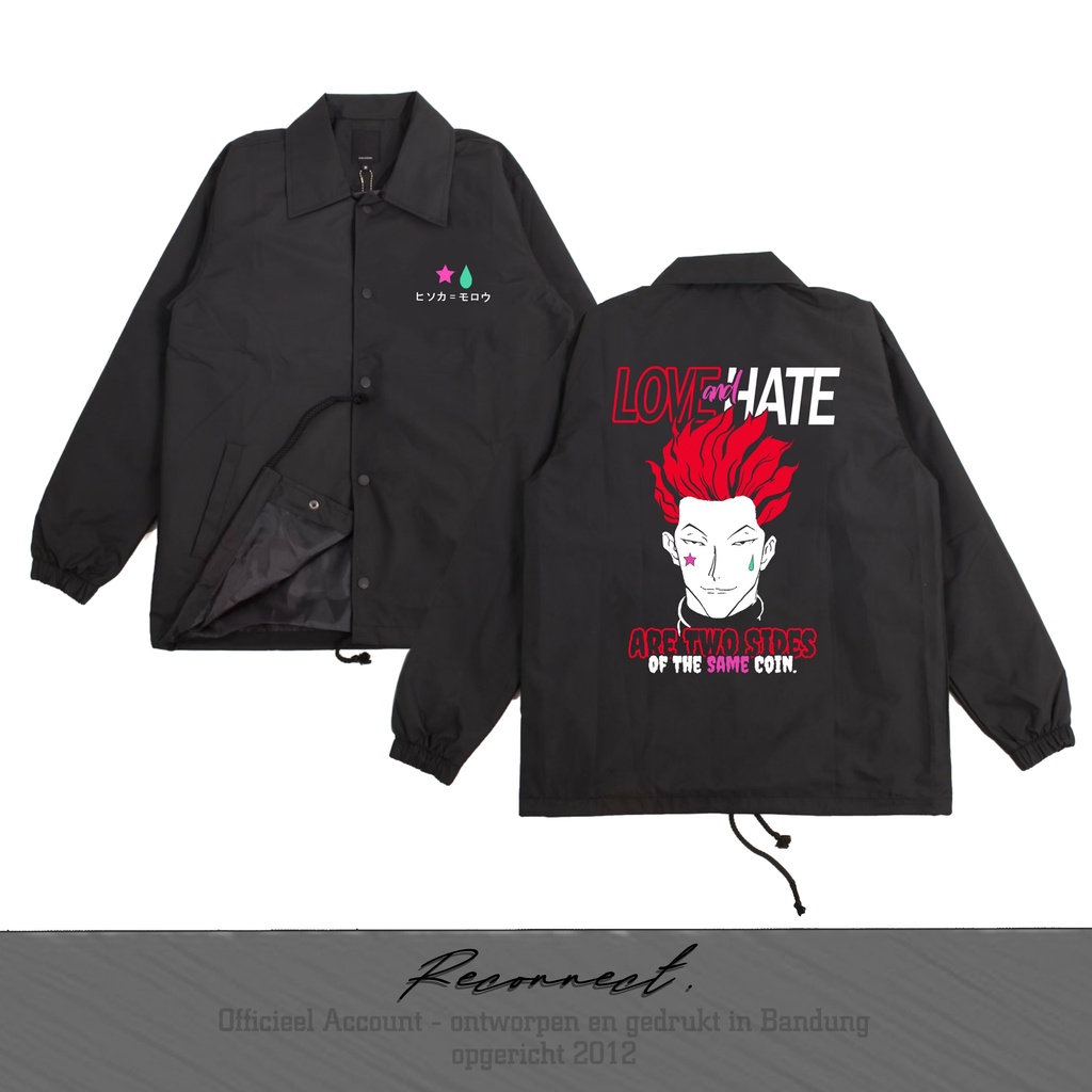 Reconnect Coach Jacket Anime Japan Hunter X Hunter Hisoka - Unisex