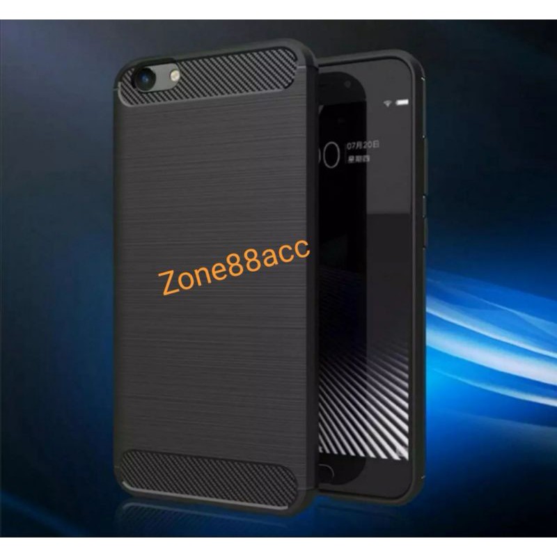 Silicon Case VIVO Y53 Softcase iPAKY Carbon Casing Cover TPU