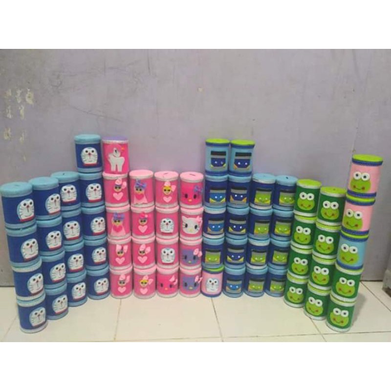 TERMURAH CELENGAN KALENG FLANEL UK 10CM