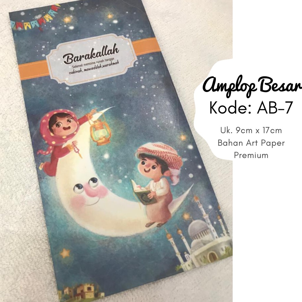 

Amplop Unik Karakter Pernikahan Angpao Wedding Besar art paper Fancy AB-7