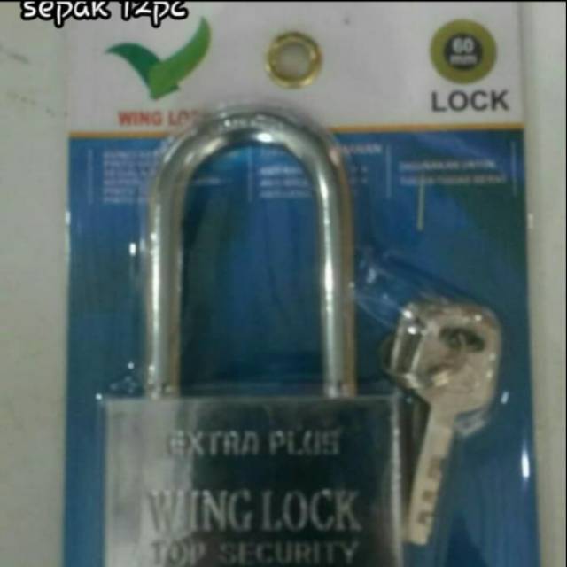 gembok winglock gembok wing lock 60mm long