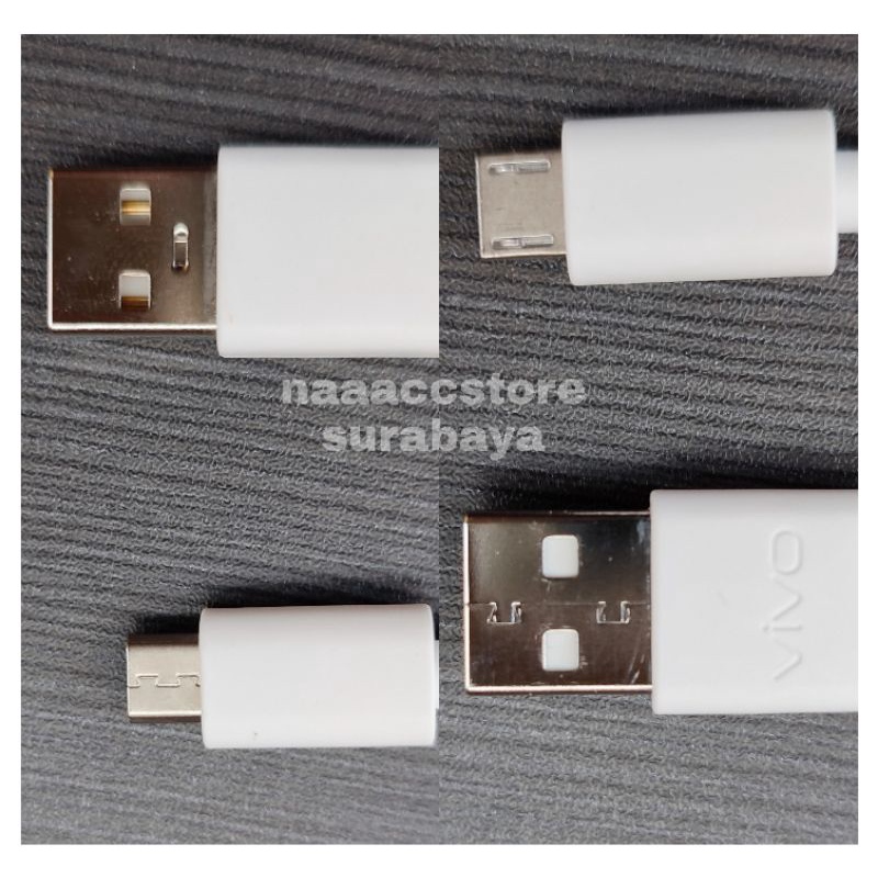 ( ORIGINAL 100% | GARANSI ) Kabel charger cas data VIVO Y12 Y15 Y17 Y19 Y1S Y11 Y28 Y31 Y37 Y53 Y55s 2017  Y65 Y69 Y71 Y81 Y83 Y91 Y93 Y95 V5 V7 V9 V11 micro usb