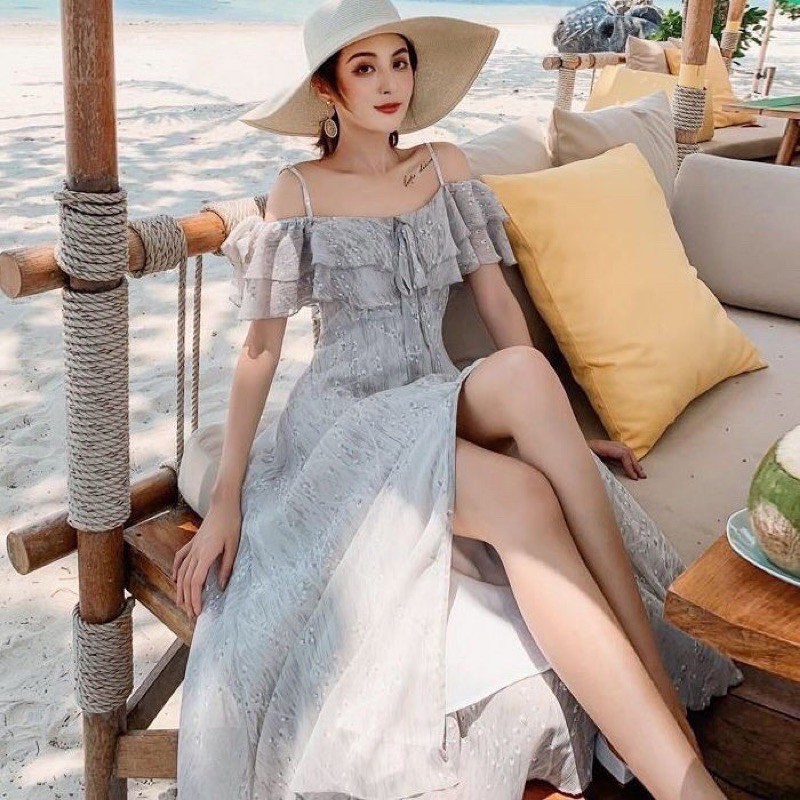 Freya Maxi Dress / Dress Pantai / Baju Pantai