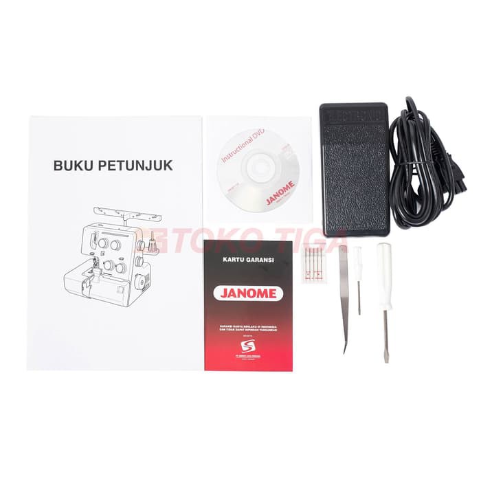 Mesin Jahit Obras dan Neci Janome 990D / 990 D Portable-4