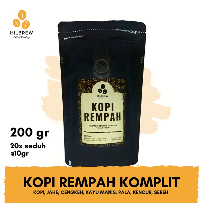 

Marhies- Bubuk Kopi Rempah Komplit Sehat Hilbrew - 200 Gram Herbal Herbs Coffee