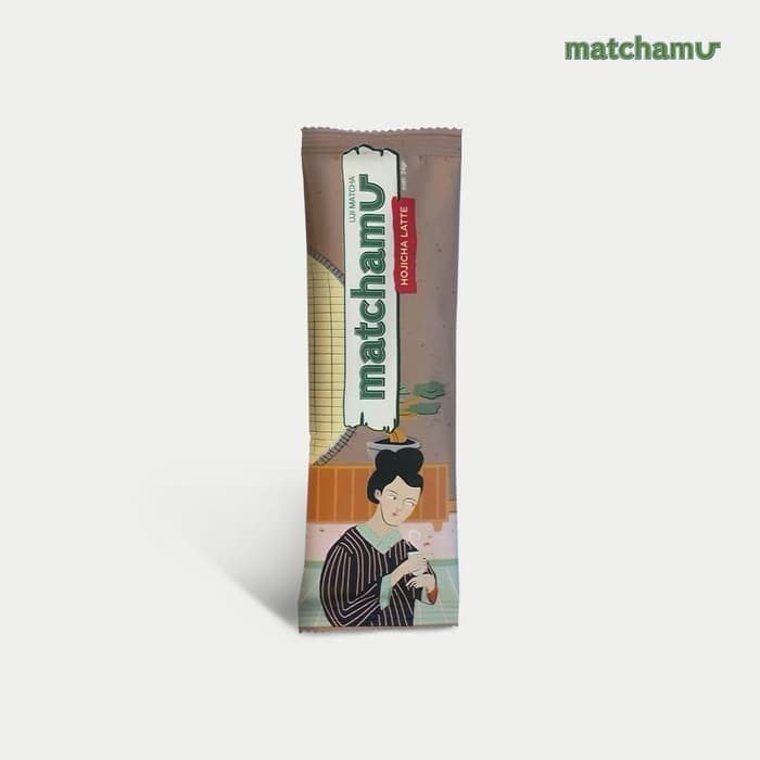 

Matchamu Hojicha Latte Sachet 24g Premium Roasted Matcha | Her Basil