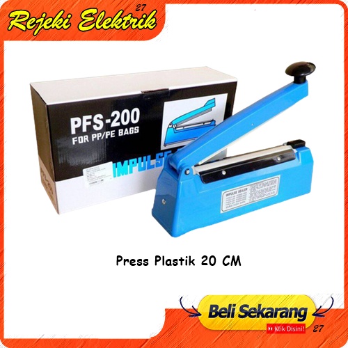 Impulse Sealer 20 Cm / Alat Press Perekat Plastik 20 Cm / GSE Sealer plastik