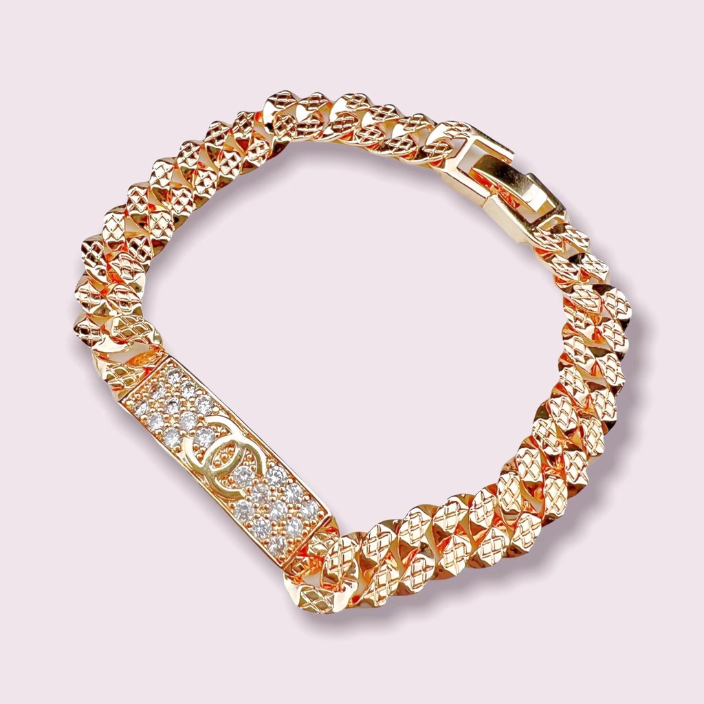 [Fashion Wanita]COD✅ Gelang Wanita Titanium Gaya Ganda C Hadiah Romandis Anti Karat Fashion Aksesoris   ACC049