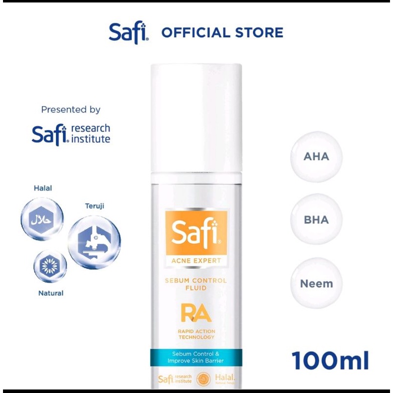 Jual SAFI ACNE EXPERT sebum control FLUID100ml | Shopee Indonesia