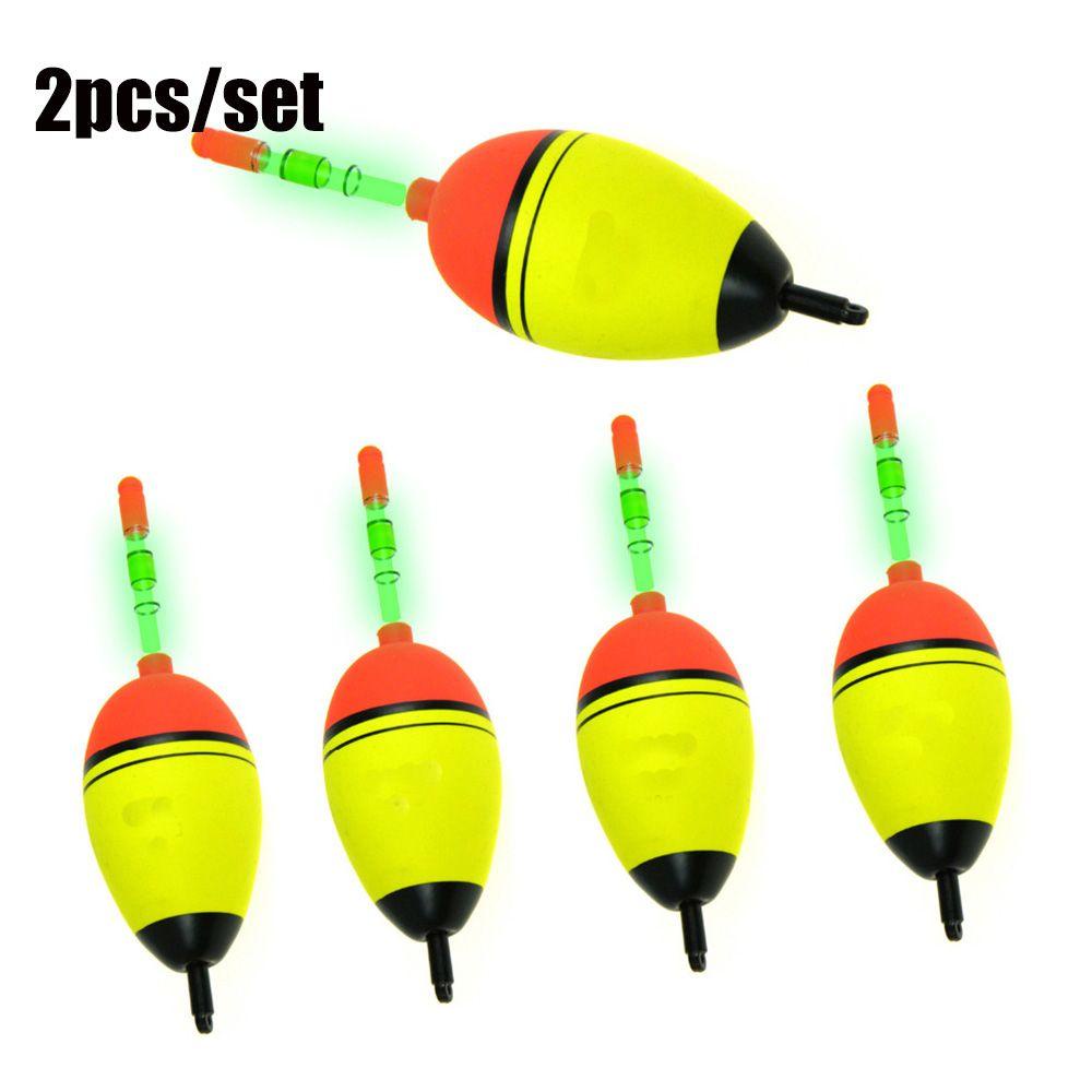 WONDER 2pcs Pelampung Malam Memancing Stik Lampu Plastik Luminous Panas