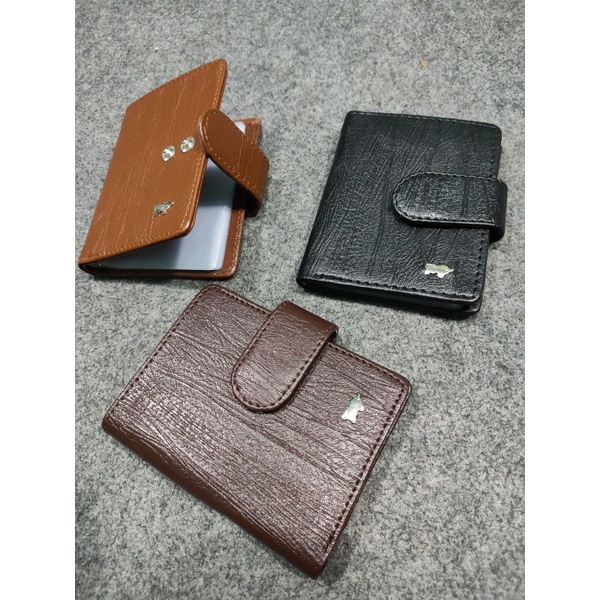 DOMPET KARTU PRIA MURAH / DOMPET KARTU KULIT / DOMPET KARTU BRAUN BUFFLE / DOMPET KARTU PRIA DAN WANITA