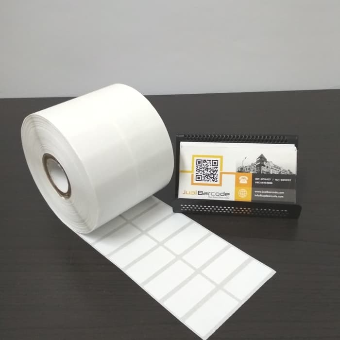 Label Barcode 33 x 15 mm - 33x15 mm - 33x15mm - (2 Line ) - Kertas Sticker Label Semicoated Isi 5000-1