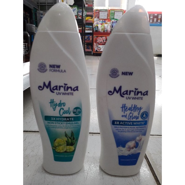 Promo  Marina HBL Uv White Healthy Glow, Hydro Cool 460ML