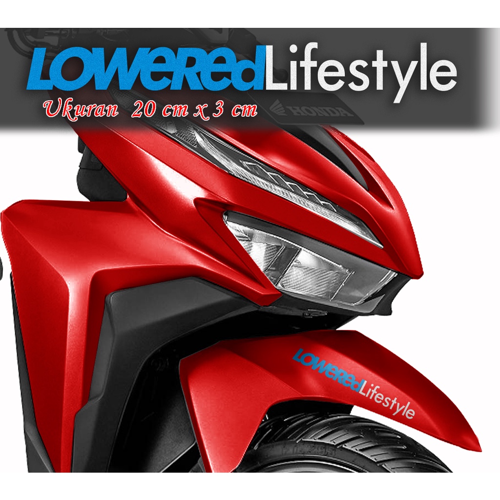 sticker LOWERED LIFESTYLE stiker LOWERED LIFE STYLE 20 CM