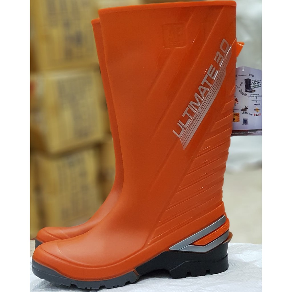 Boot AP 2015 Orange / Sepatu Boot AP 2015 / AP Boot 2015
