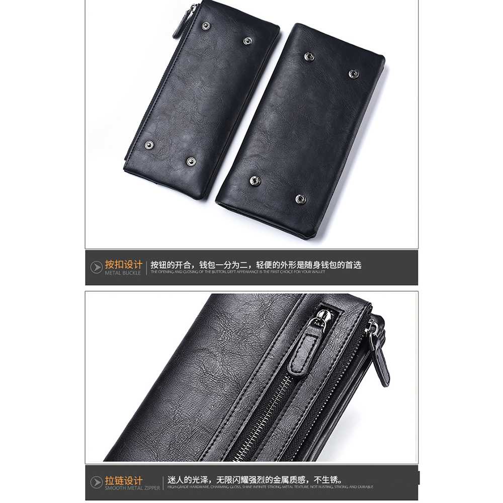 (100% BARANG ORI) DEABOLAR Dompet Pria Bahan Kulit - JC222