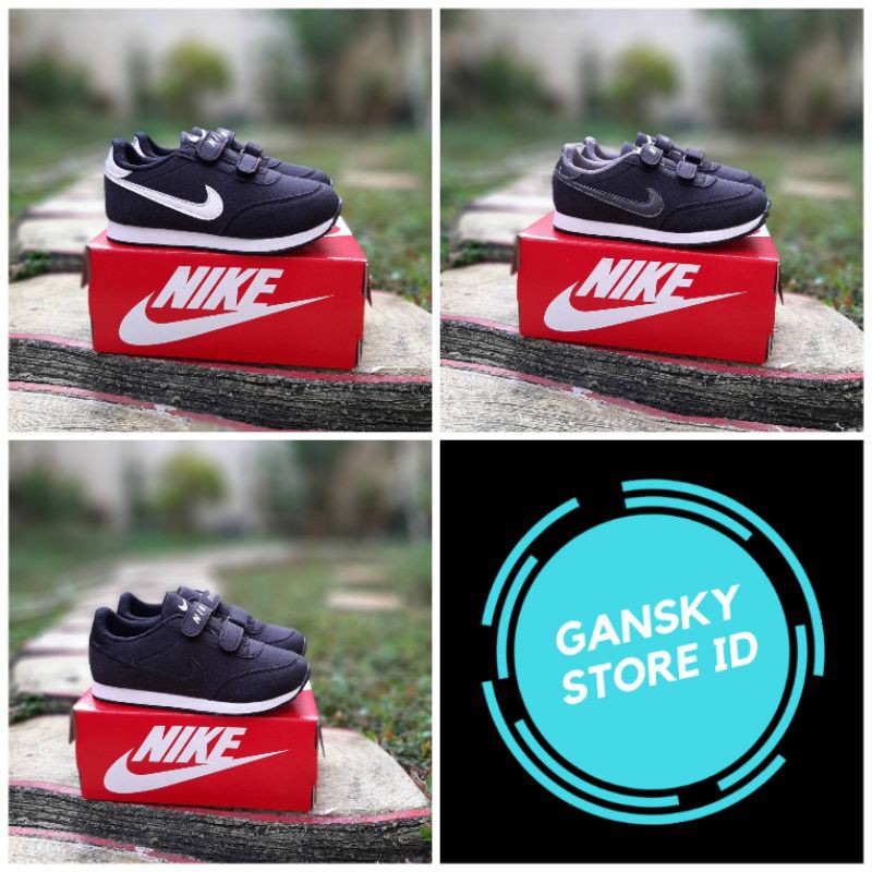 SEPATU NIKE ANAK HITAM PREMIUM QUALITY NIKE KIDS HITAM PUTIH