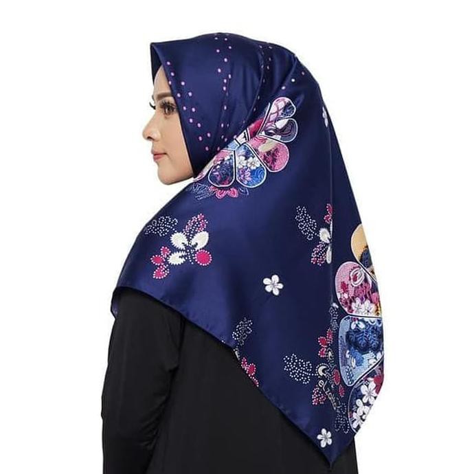 Dropship Oke Kerudung Satin Segi Empat Elzatta || Kaila Laloura Produk Laris
