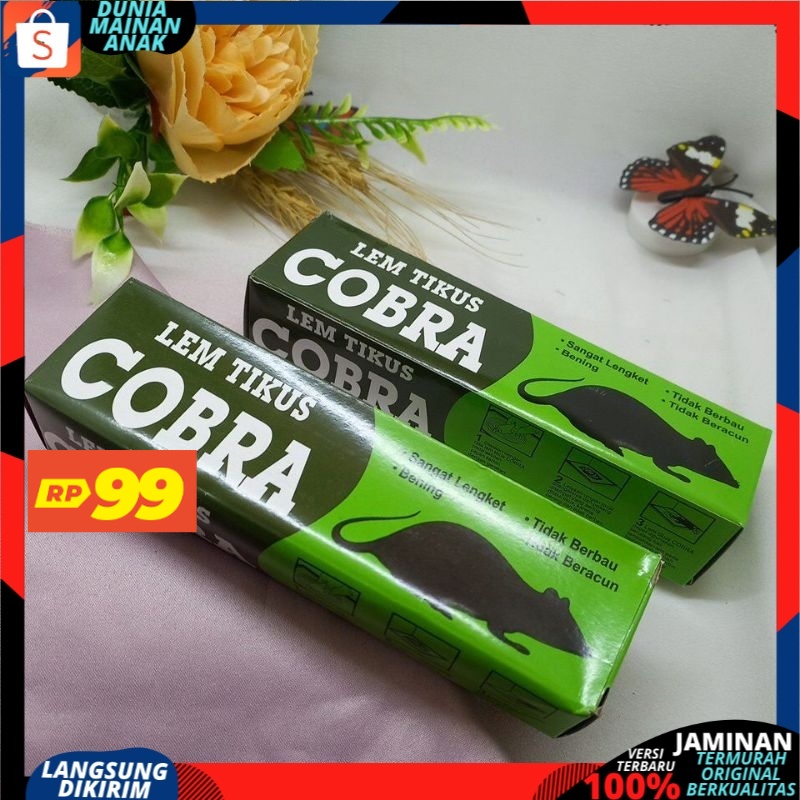 ( PROMO 99 ) Lem Tikus / Jebakan Tikus / Cobra / Lem Tikus Cobra Super Lengket Ampuh &amp; Berkualitas