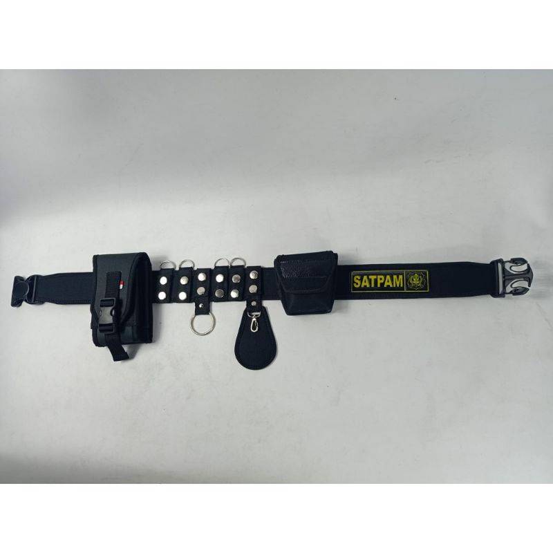 Sabuk kopel satpam kanvas lengkap ikat pinggang atribut kelengkapan dinas satpam security pria terba