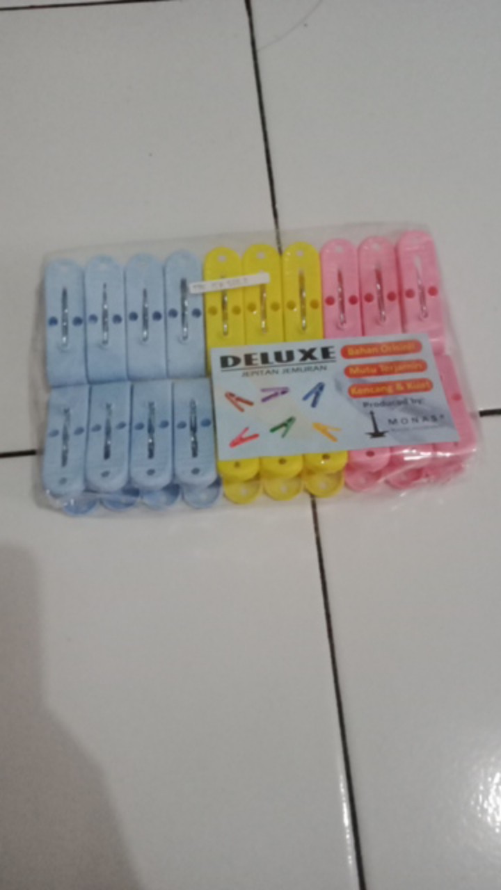 Jepitan Jemuran/jepitan Baju Deluxe Dijual Per-pack (isi 20bj)