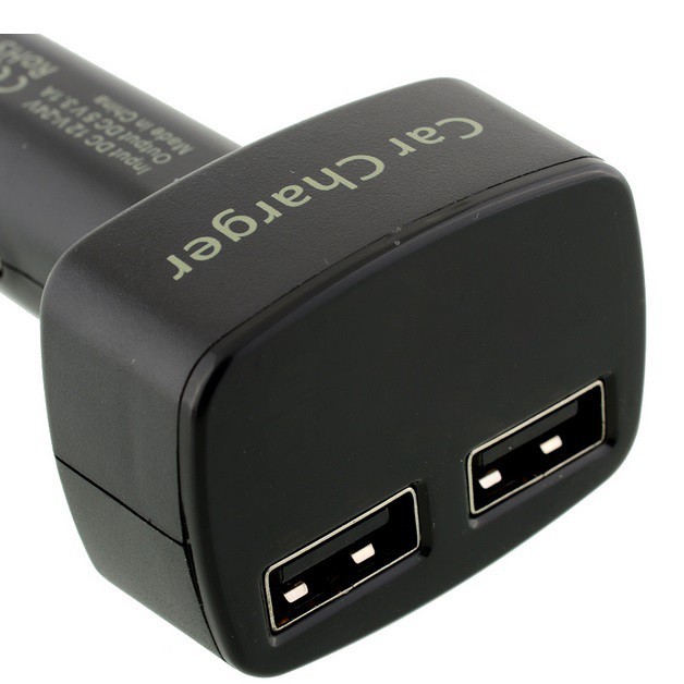 Grab medan Taffware Dual USB Car Charger with LED Display - EC2