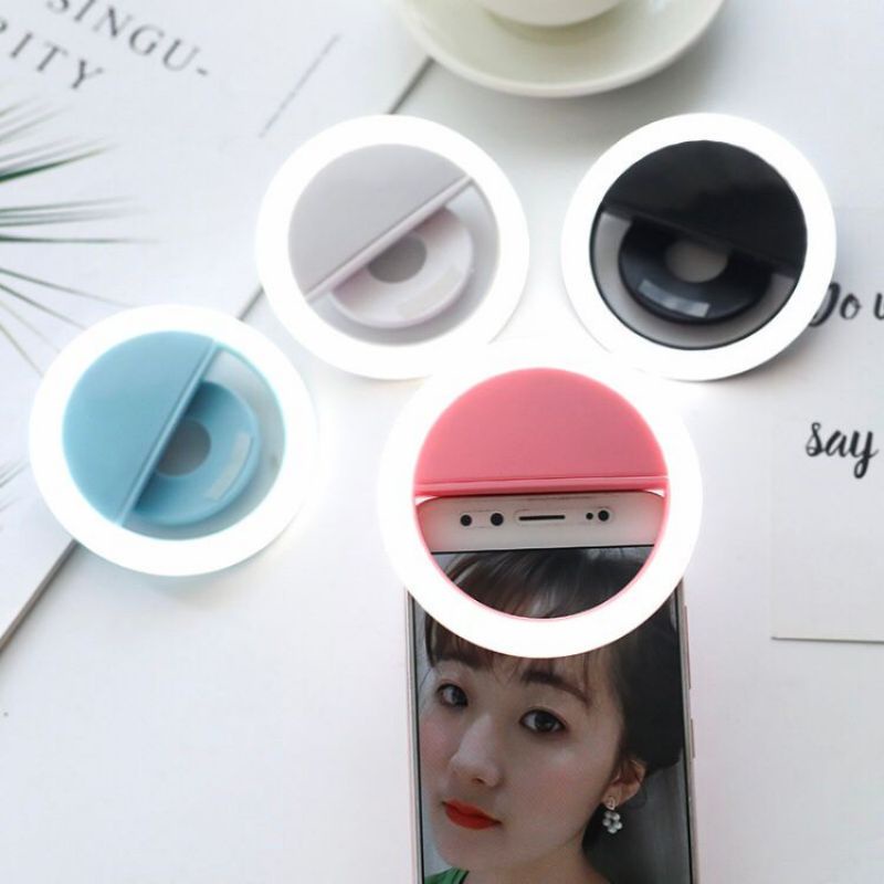 KING BEST MINI RING LIGHT SELFIE LED / LAMPU SELFIE BULAT UNTUK KAMERA CAMERA HP FLASH