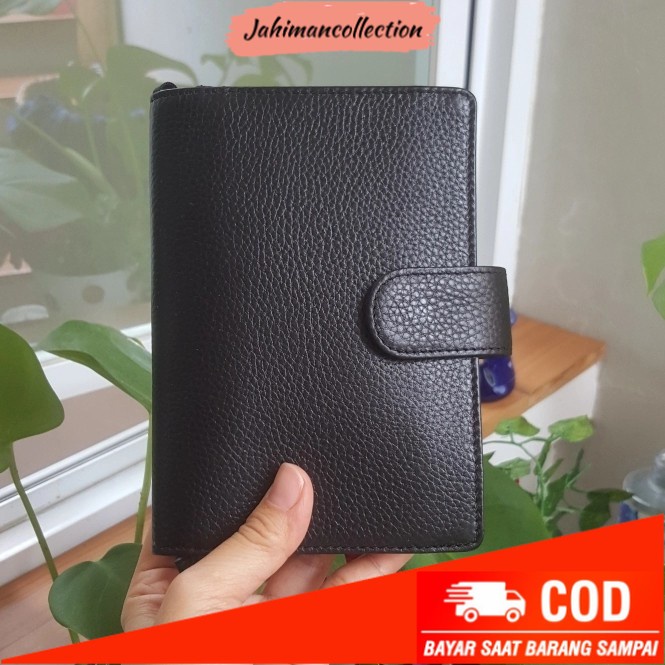 

✨ BISA COD ✨ Midori MD / Stalogy / Hobonichi cover A6 Kulit Asli (genuine leather) - Hitam