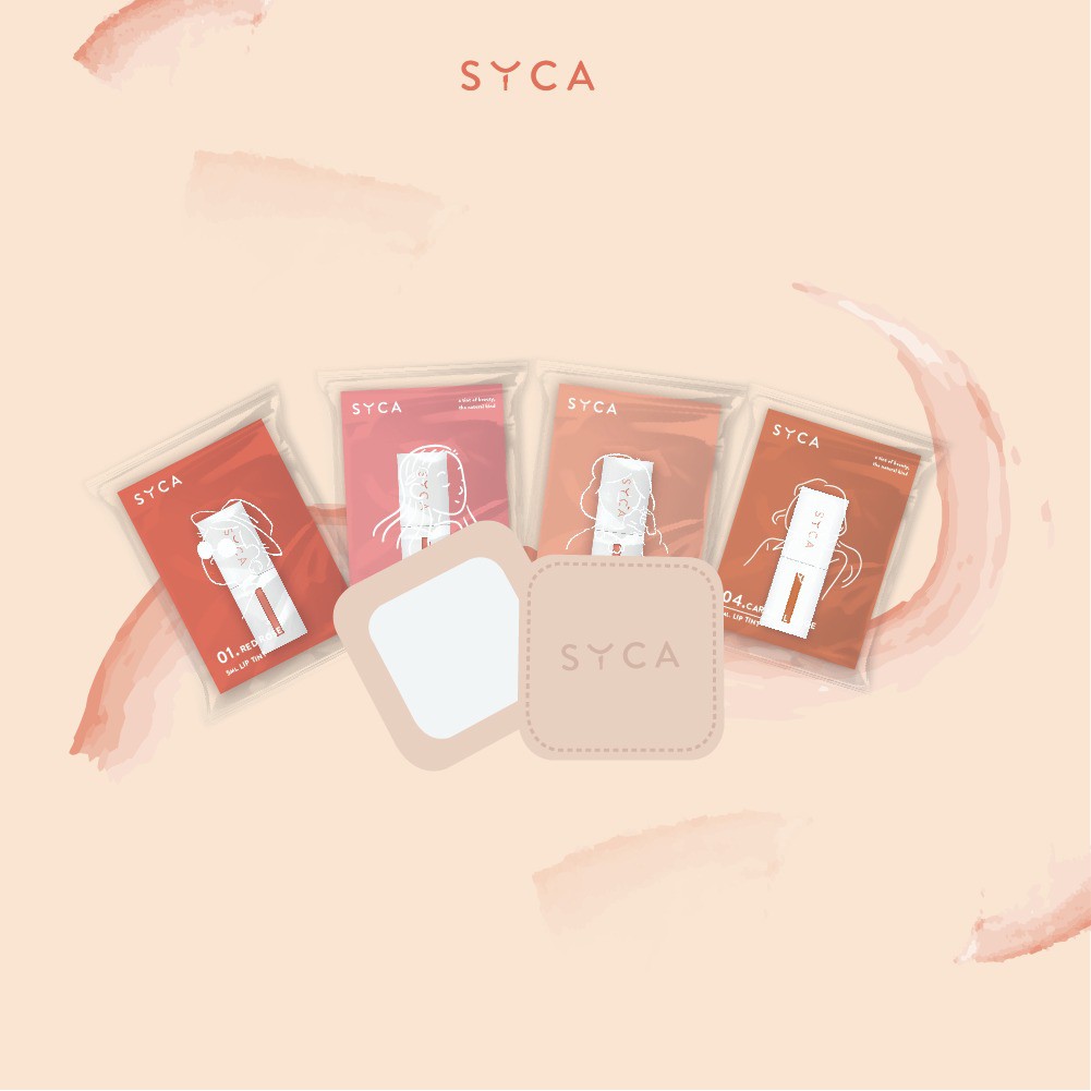 

SYCA Bundle Set (4 shades of SYCA Lip Tint + SYCA signature mirror)