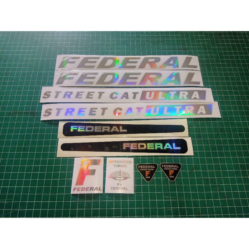 stiker sepeda federal streetcat ultra hologram