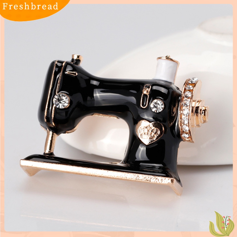 [ TERLARIS]Exquisite Sewing Machine Brooch Pin Denim Jacket Women Collar Badge Jewelry Gift